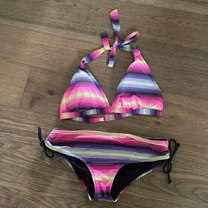 Gabriella Rocha Multicolor Striped Bikini
